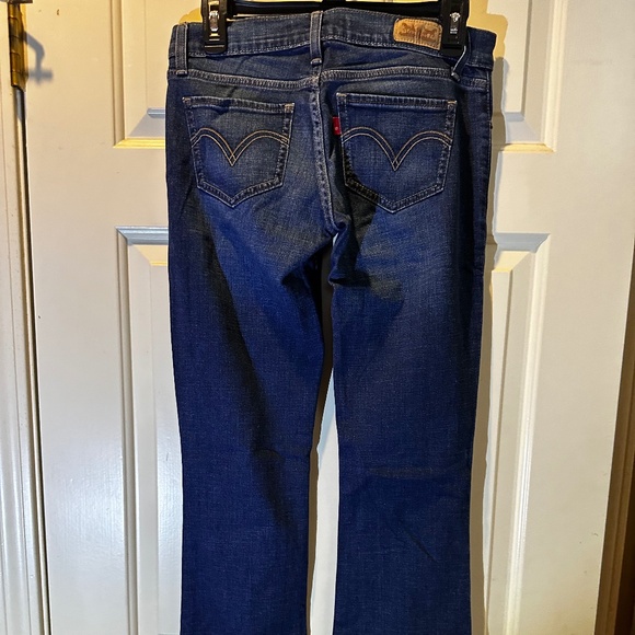 Vintage Levi's Too Superlow 524 Boot Cut Dark Wash Jeans Size 3L - Picture 2 of 7